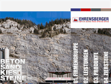 Tablet Screenshot of ehrensberger-steine.at